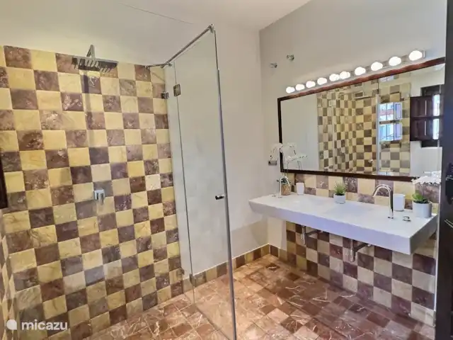 De badkamer van de junior suite.